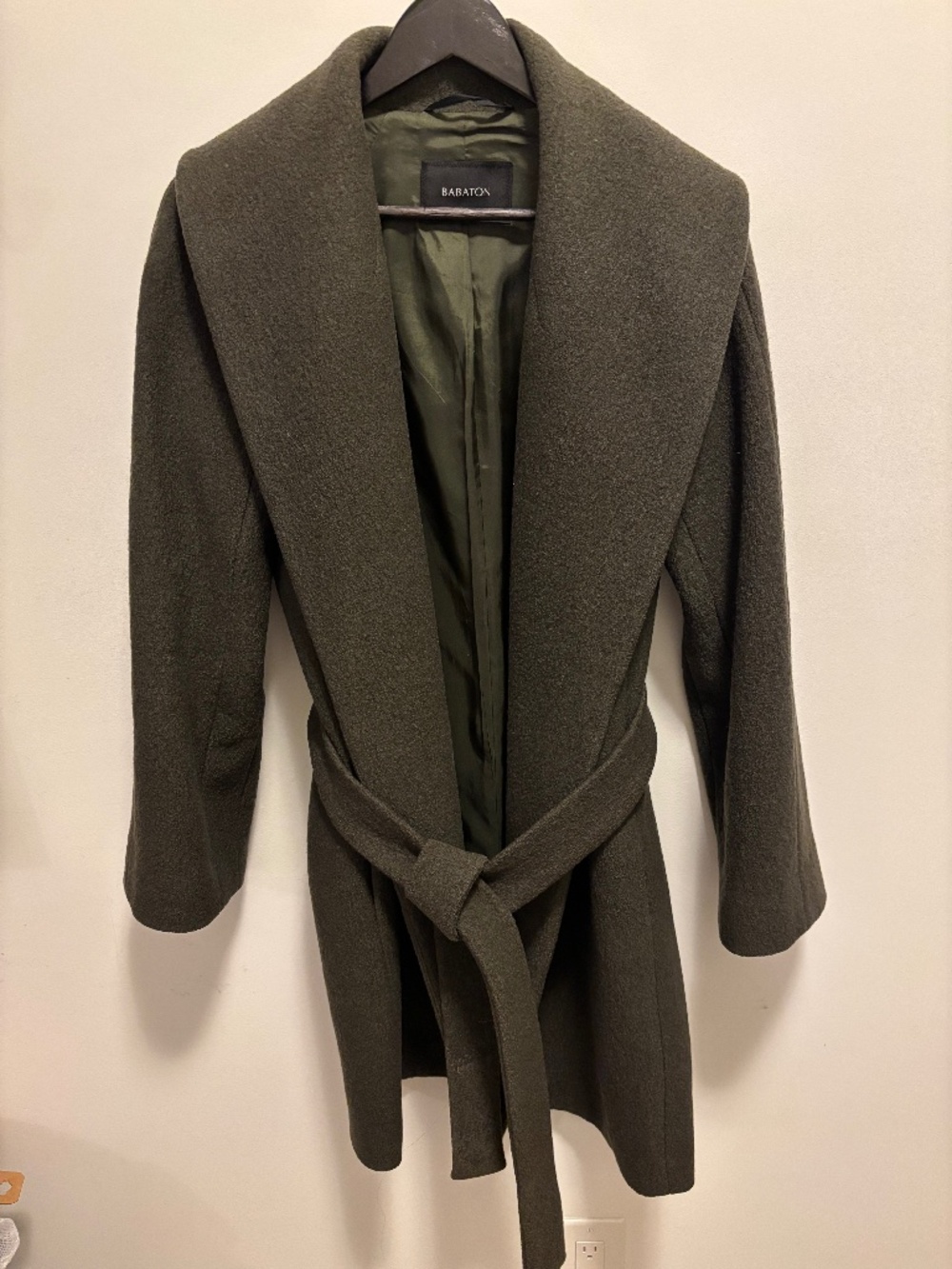 Babaton Sian Wool Coat, Size Small